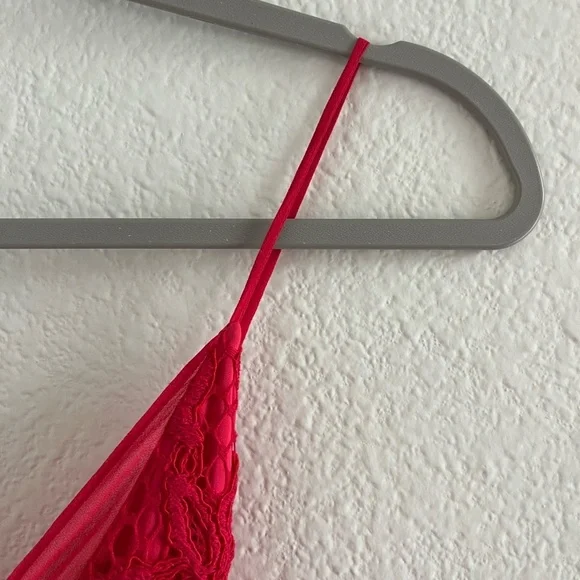 X BY NBD x REVOLVE | Red Lace Silhouette Kendra Maxi Cocktail Dress | Size 6 - Picture 5 of 11